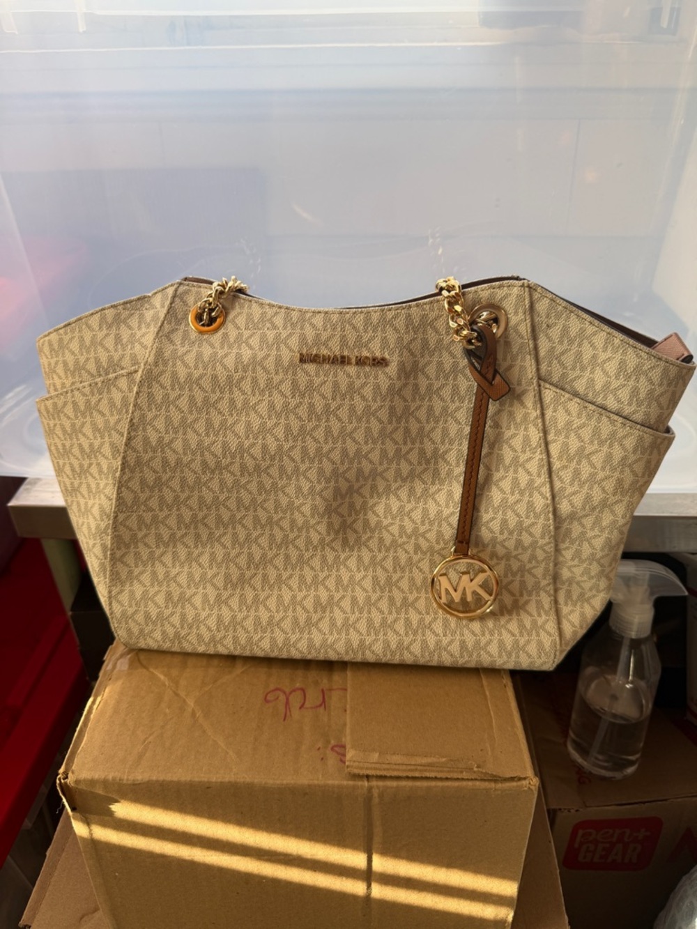 Michael Kors Beige Tote